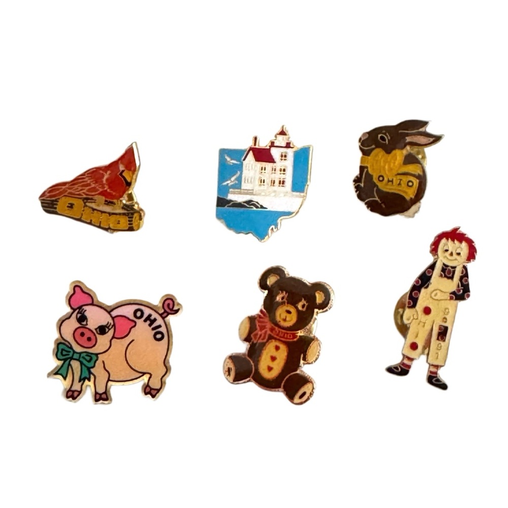 Ohio Enamel Vintage Pin Collection